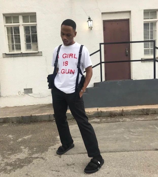 Pleasures XL Extra Large White A Girl is A Gun Tee Shirt Merch Joy Red Size US XL / EU 56 / 4 - 11 Thumbnail