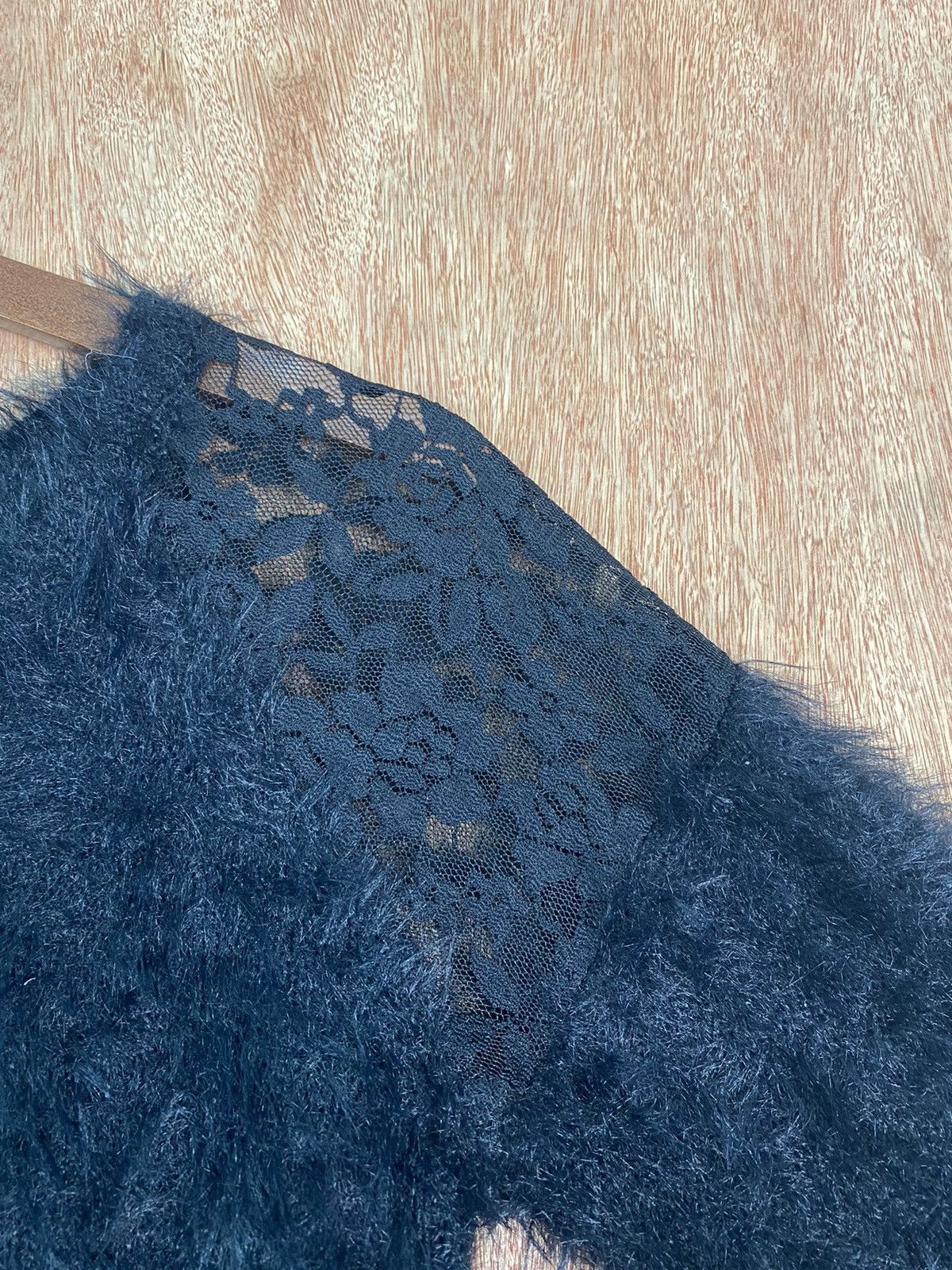 Homespun Knitwear Olive Des Olive Shag Shaggy Fur Mohair Knitwear #B624 Size US S / EU 44-46 / 1 - 5 Thumbnail
