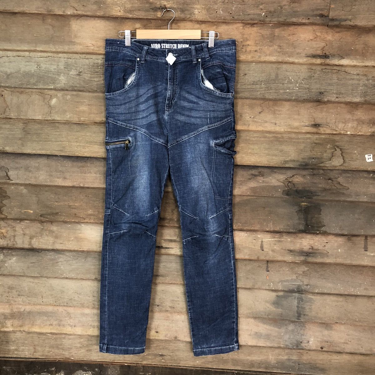 Field Core Blue faded multipocket japan Denim Pants#4611