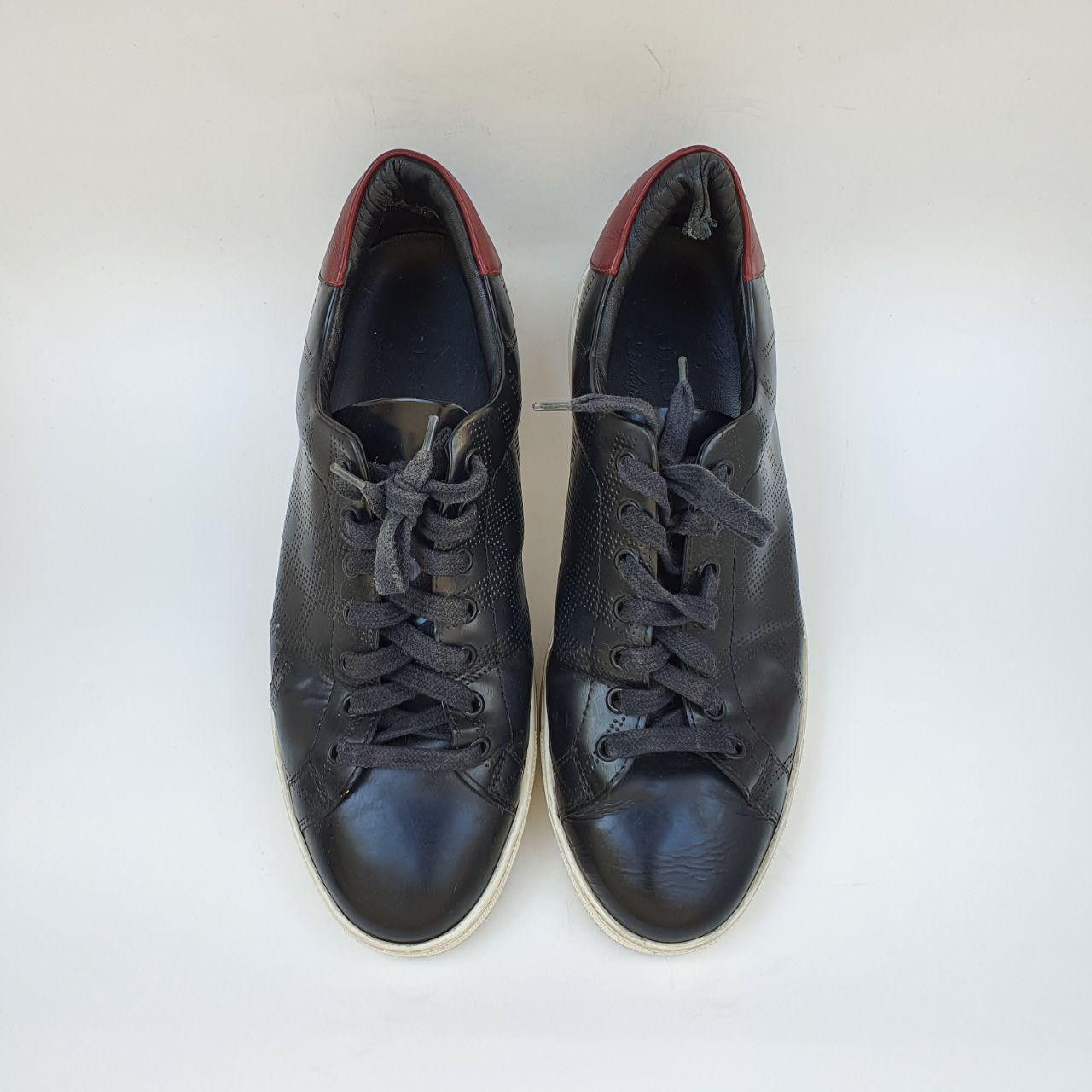 Burberry Burberry Leather Sneakers with Claret Emblem Made In Italy Size US 9 / EU 42 - 1 Thumbnail