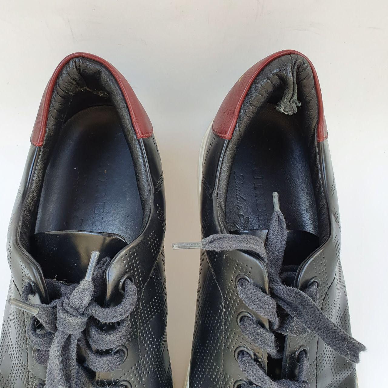 Burberry Burberry Leather Sneakers with Claret Emblem Made In Italy Size US 9 / EU 42 - 5 Thumbnail