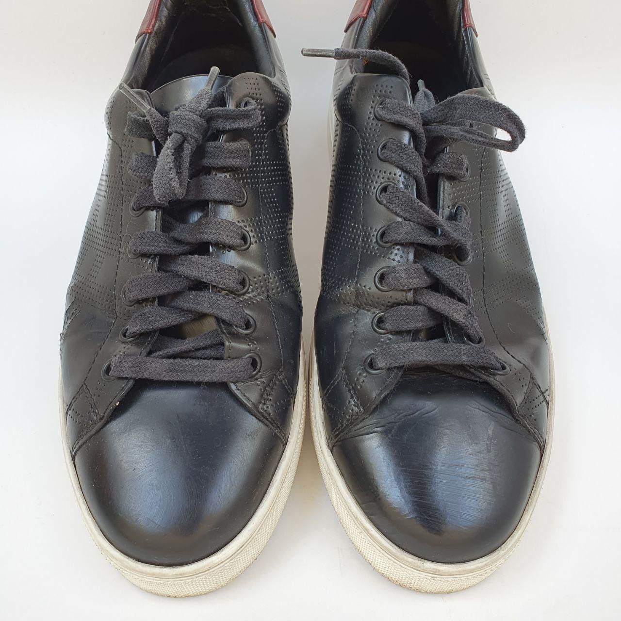 Burberry Burberry Leather Sneakers with Claret Emblem Made In Italy Size US 9 / EU 42 - 4 Thumbnail