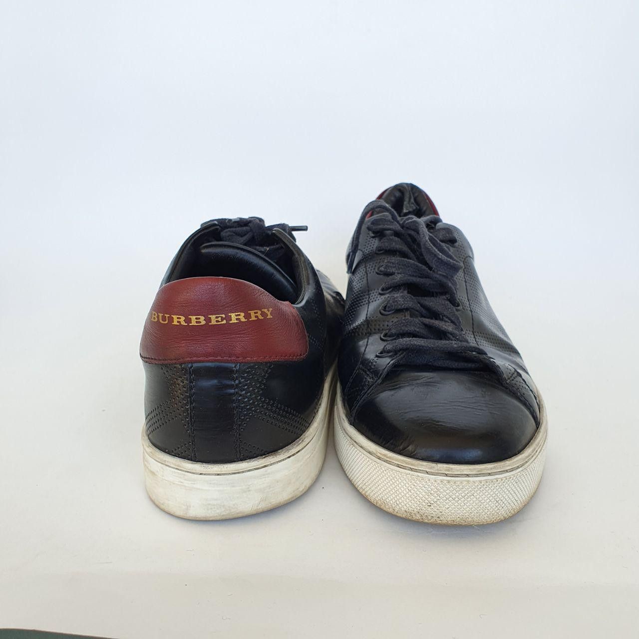 Burberry Burberry Leather Sneakers with Claret Emblem Made In Italy Size US 9 / EU 42 - 2 Thumbnail