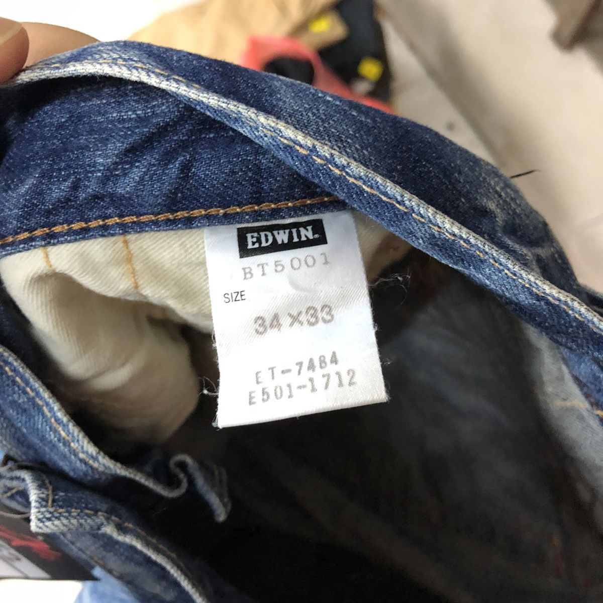 Edwin Edwin Blue Trip Blue faded Distressed Denim Pants #4652 Size US 34 / EU 50 - 20 Thumbnail