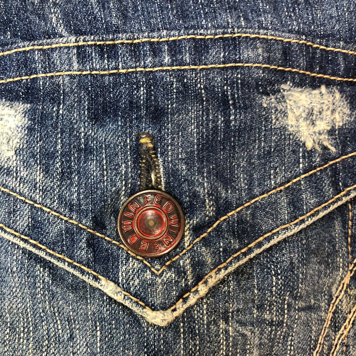 Edwin Edwin Blue Trip Blue faded Distressed Denim Pants #4652 Size US 34 / EU 50 - 18 Thumbnail