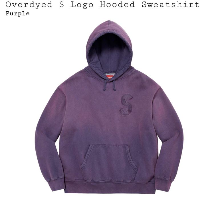 Supreme Supreme Overdyed S Logo Hooded Sweatshirt | Grailed