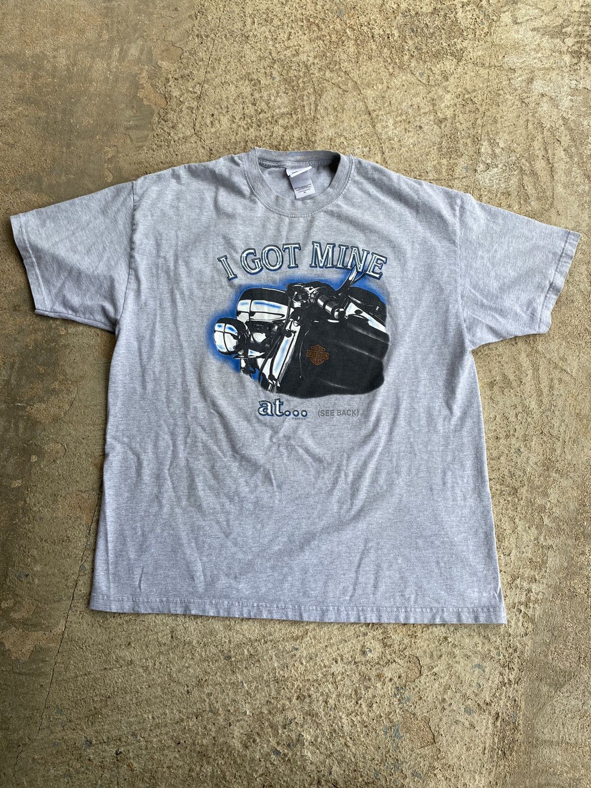 Harley Davidson × Vintage Vintage Y2K Harley Davidson Double Sided Stain Shirt Size US XL / EU 56 / 4 - 1 Thumbnail