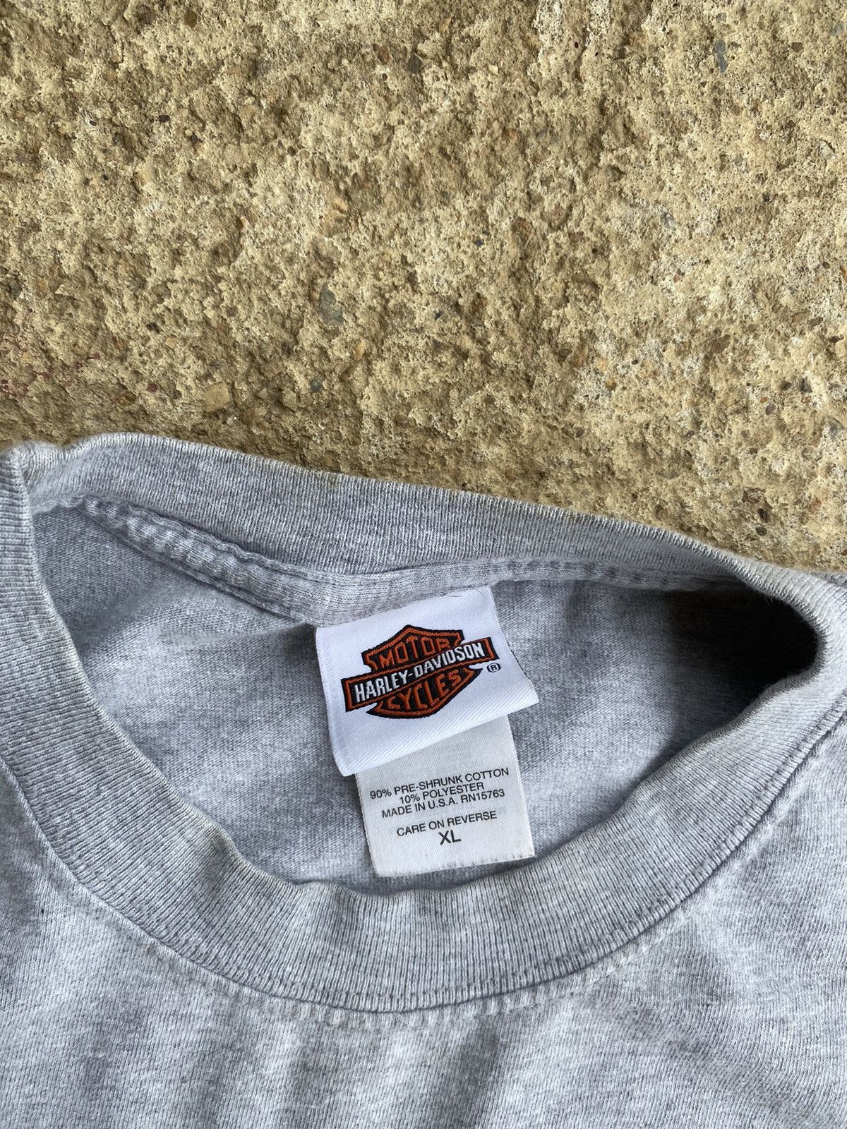 Harley Davidson × Vintage Vintage Y2K Harley Davidson Double Sided Stain Shirt Size US XL / EU 56 / 4 - 4 Thumbnail