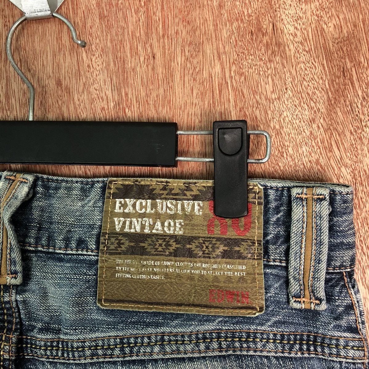 Edwin Edwin vintage japan Blue Distressed Denim #6344 Size US 28 / EU 44 - 12 Thumbnail