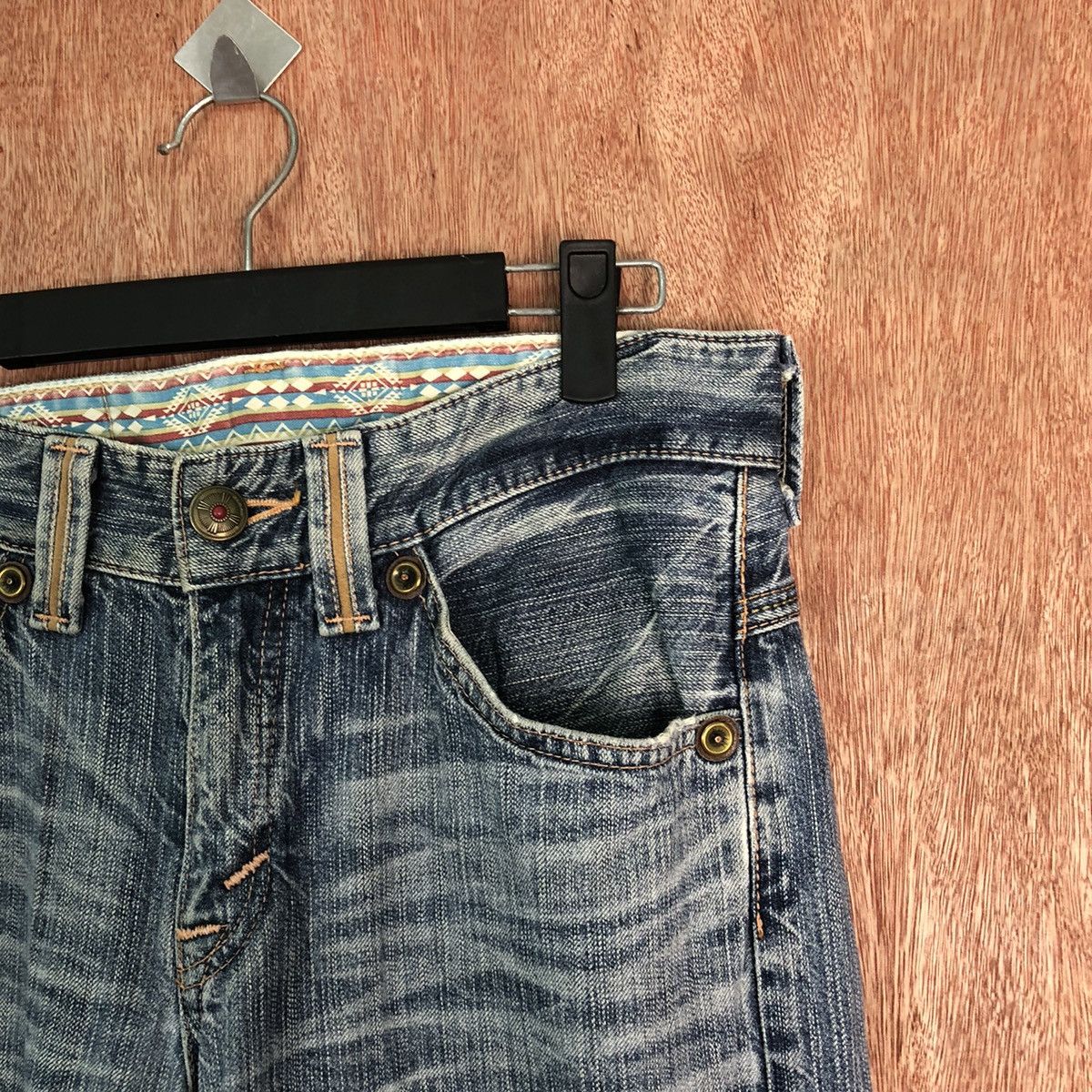 Edwin Edwin vintage japan Blue Distressed Denim #6344 Size US 28 / EU 44 - 5 Thumbnail