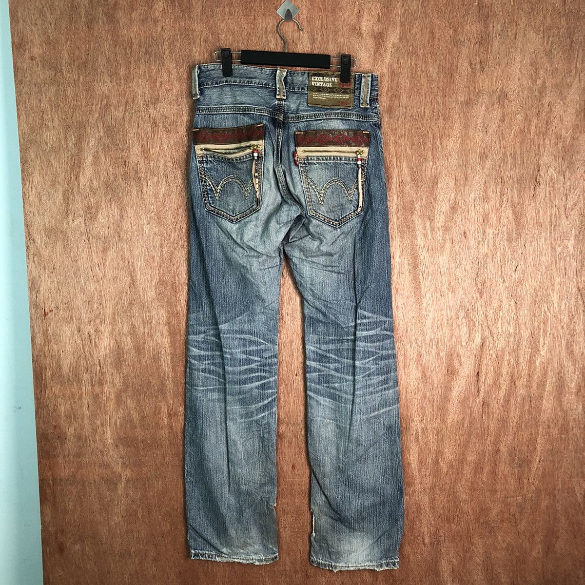 Edwin Edwin vintage japan Blue Distressed Denim #6344 Size US 28 / EU 44 - 7 Thumbnail