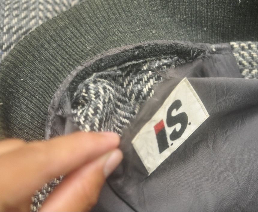 Issey Miyake Vtg Issey Miyake Chisato Tsumori Semi Leather Wool Jacket Size US L / EU 52-54 / 3 - 13 Thumbnail