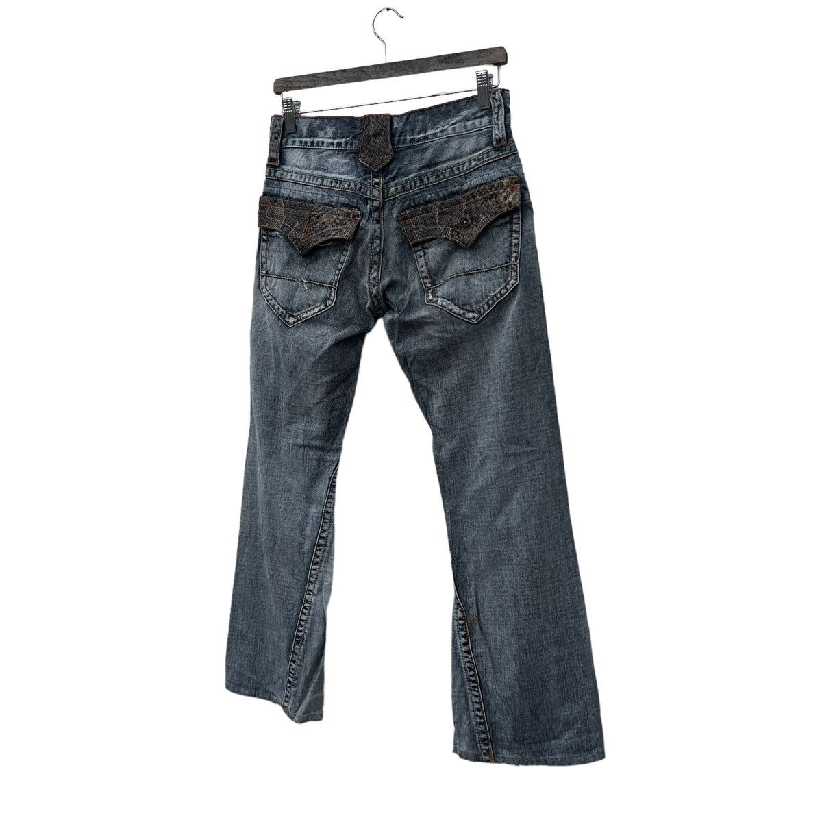 Hysteric Glamour VINTAGE DISTRESSED DENIM PUNK STYLE SNAKE SKIN DESIGN Size US 36 / EU 52 - 9 Thumbnail