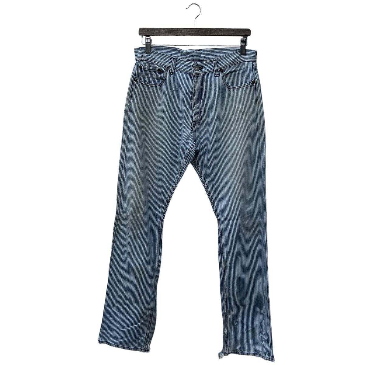 VINTAGE BEAMS JAPAN STRIPED DENIM JEANS RARE DESIGN
