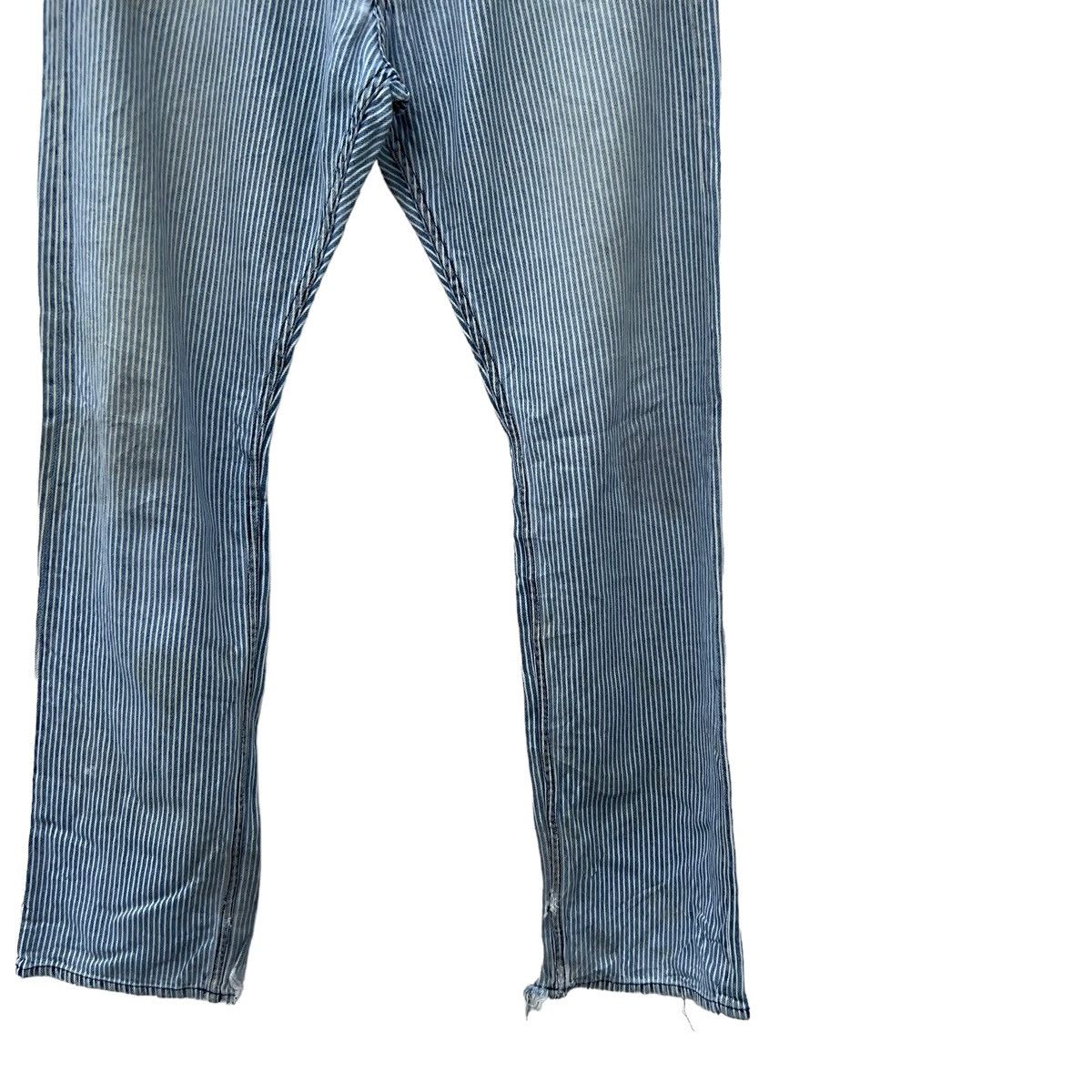 Beams Plus VINTAGE BEAMS JAPAN STRIPED DENIM JEANS RARE DESIGN Size US 36 / EU 52 - 4 Thumbnail