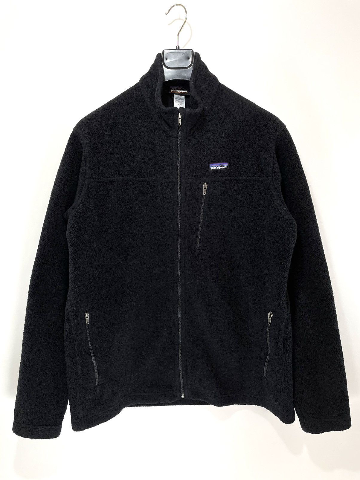 image of Hype x Patagonia Fleece Top in Black, Men's (Size XL)