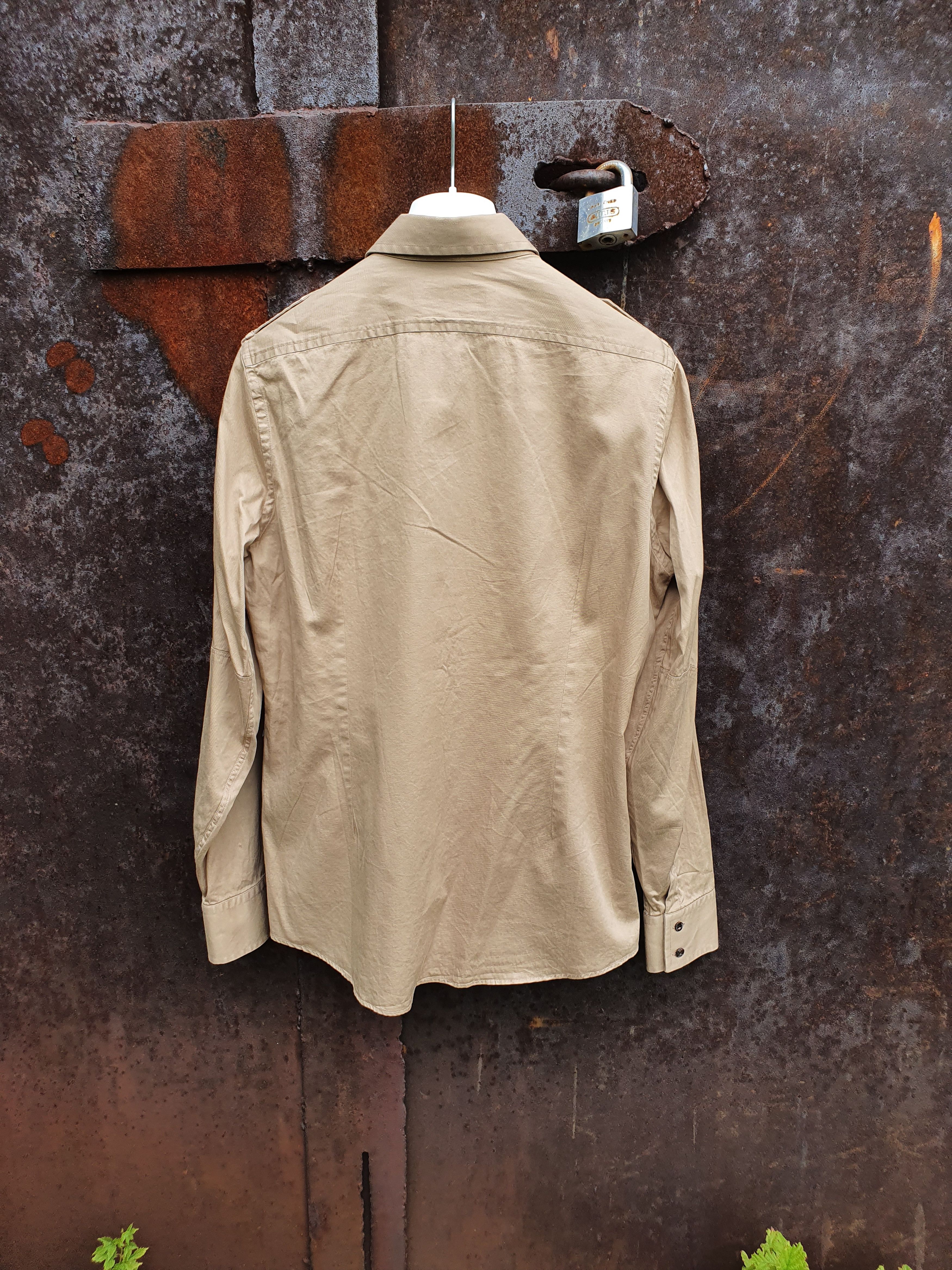 Gucci × Vintage 1997 GUCCI by Tom Ford Military Shirt Made in Italy Size US M / EU 48-50 / 2 - 10 Thumbnail