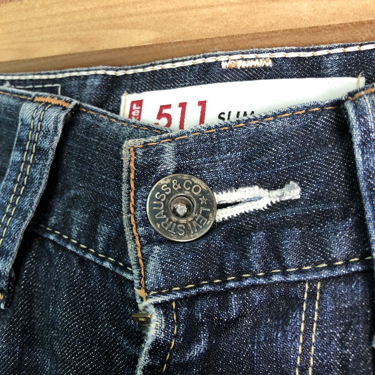 Levi's DLL 511 Levi's Strauss Vintage Blue Denim Jeans Pants #c125 Size US 30 / EU 46 - 4 Thumbnail