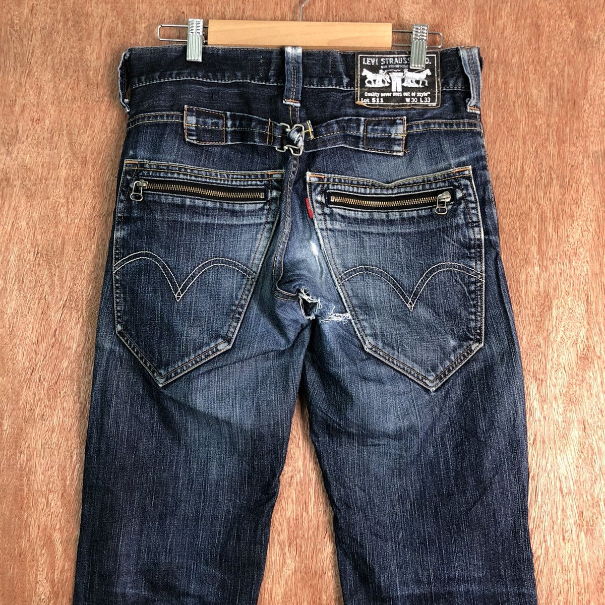 Levi's DLL 511 Levi's Strauss Vintage Blue Denim Jeans Pants #c125 Size US 30 / EU 46 - 7 Thumbnail