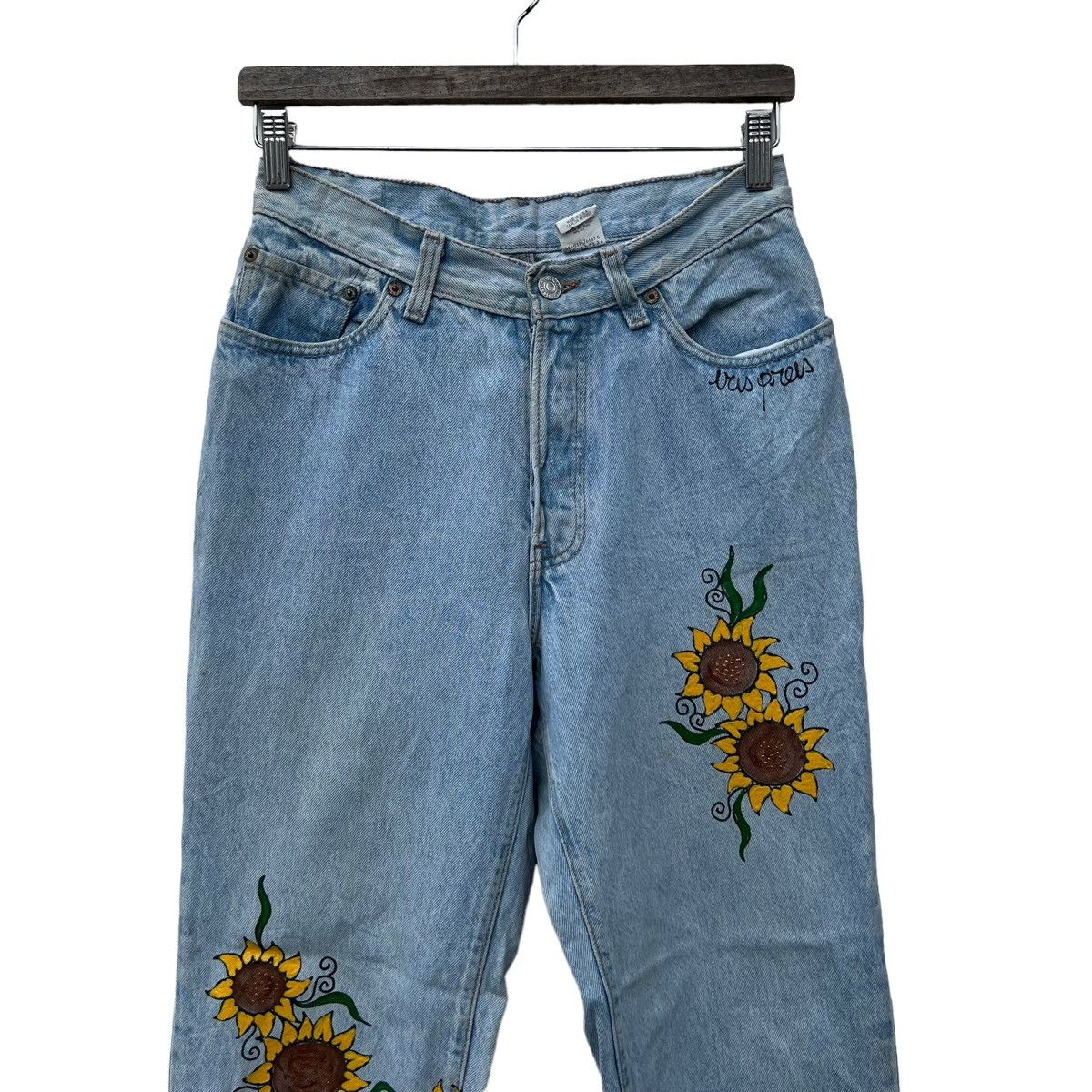Levi's VINTAGE LEVI’S JEANS DENIM FULL PRINT SUN FLOWERS Size 30" / US 8 / IT 44 - 5 Thumbnail