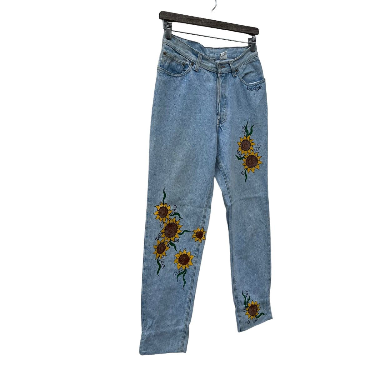 Levi's VINTAGE LEVI’S JEANS DENIM FULL PRINT SUN FLOWERS Size 30" / US 8 / IT 44 - 2 Thumbnail
