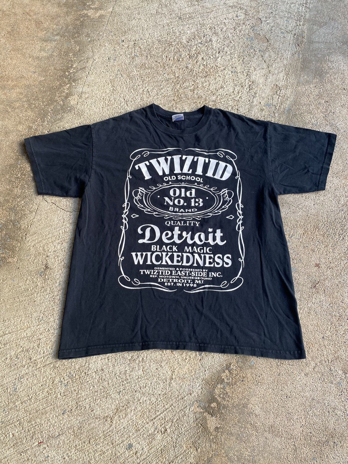 Band Tees × Vintage Vintage Y2K Twizted ICP Juggalo Jack Danials Parody Shirt Size US L / EU 52-54 / 3 - 1 Thumbnail