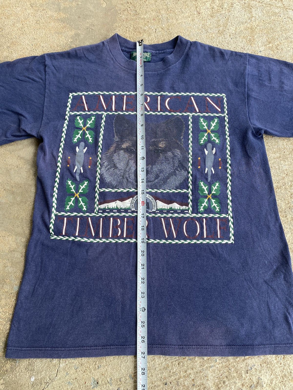 American Eagle Outfitters × Vintage Vintage 90’s American Eagle Wolf Nature Shirt Size US M / EU 48-50 / 2 - 9 Thumbnail