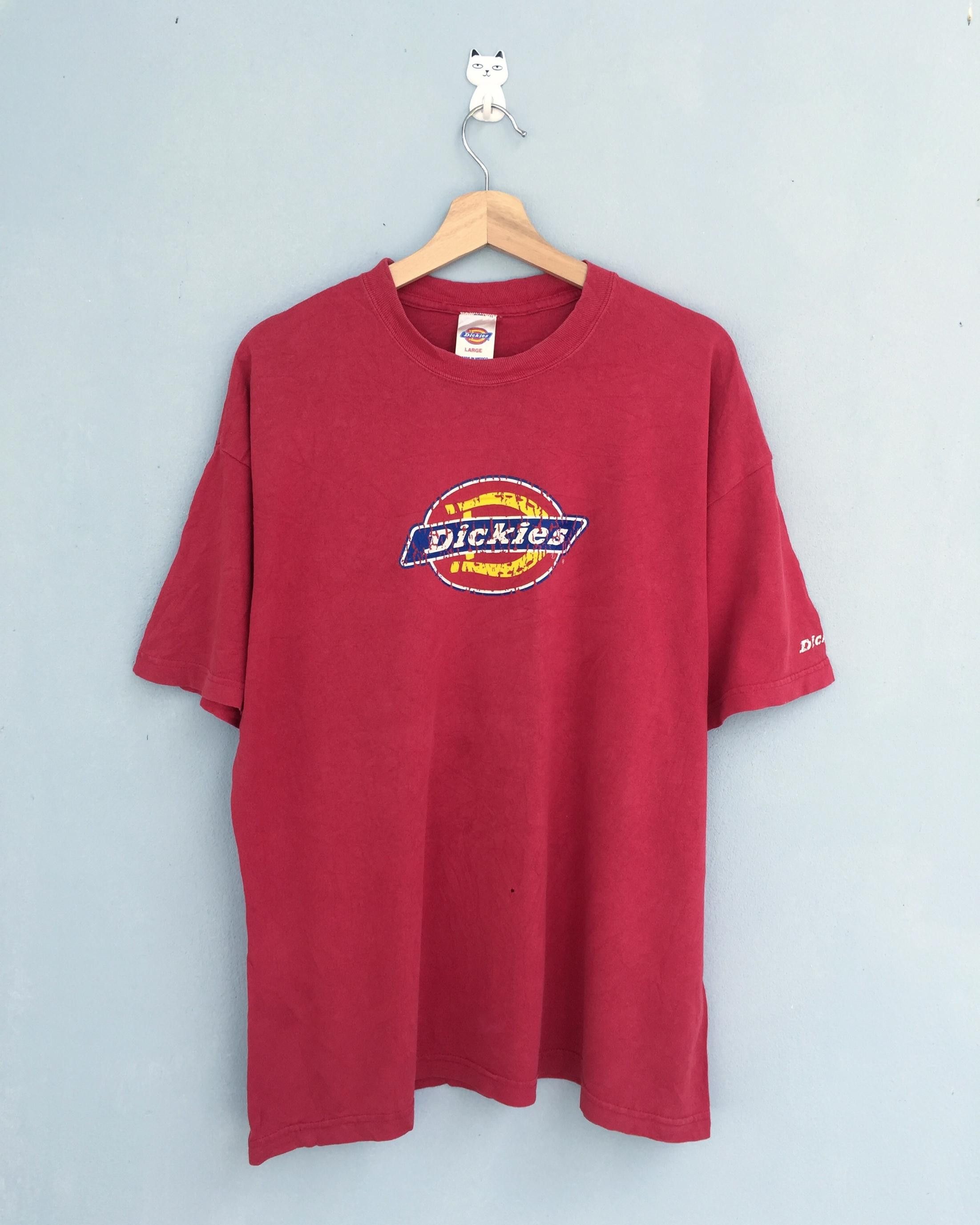 Dickies Rare Vintage 90s Dickies Tees / Big logo spellout Size US L / EU 52-54 / 3 - 1 Thumbnail