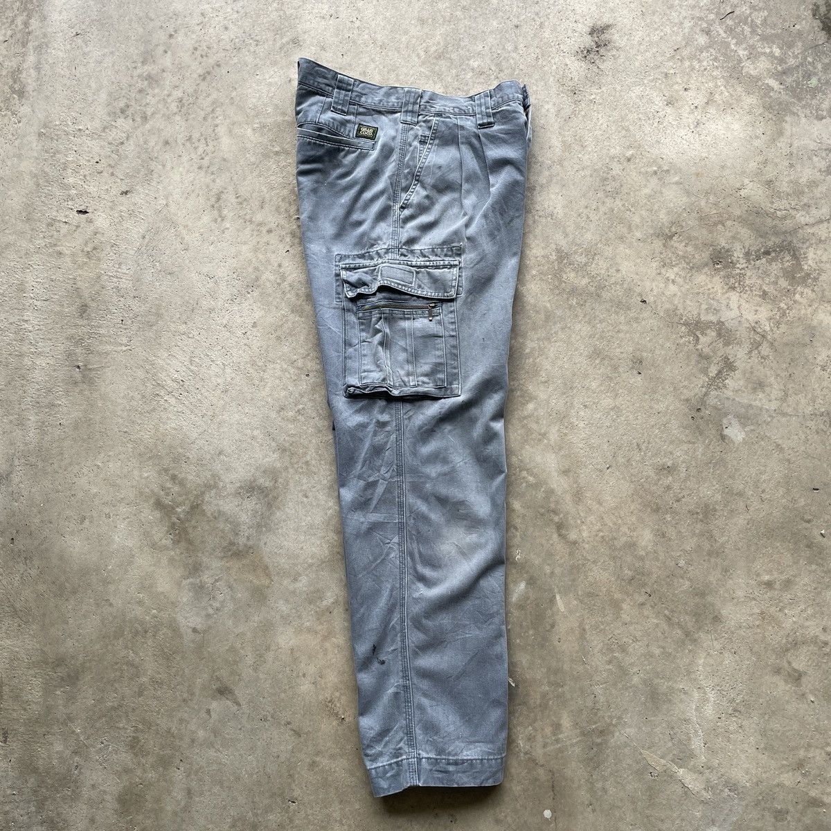 Japanese Brand Vintage Grancisco Faded 9 Pocket Dirty Tactical Cargo Pants Size US 30 / EU 46 - 7 Thumbnail