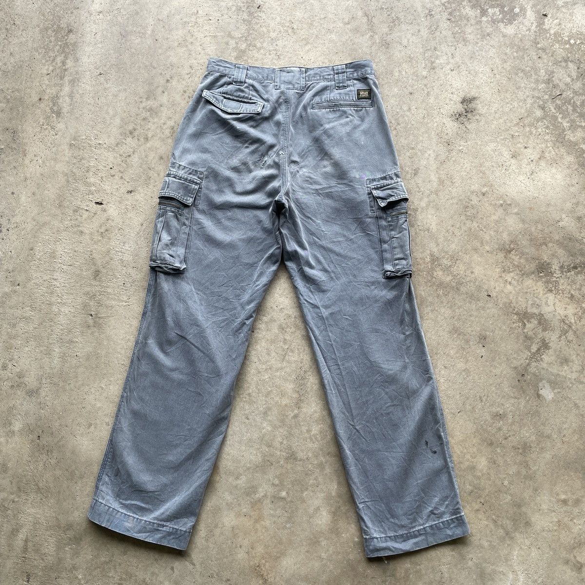 Japanese Brand Vintage Grancisco Faded 9 Pocket Dirty Tactical Cargo Pants Size US 30 / EU 46 - 14 Thumbnail
