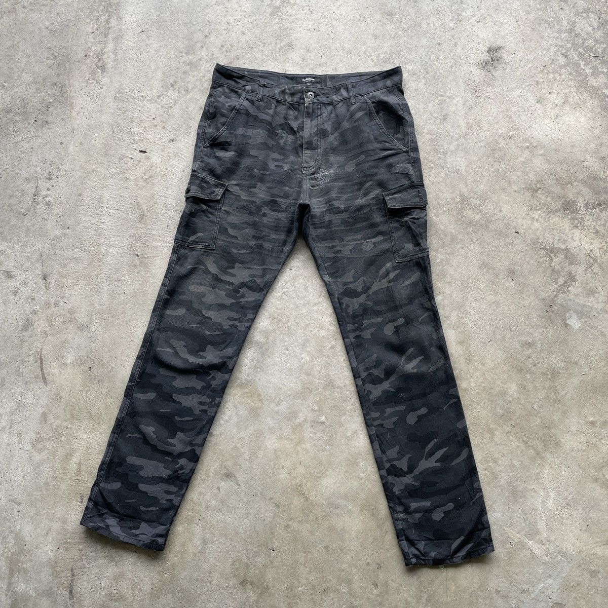 Japanese Brand W34x32💥 Double Focus Japan Faded Multipocket Cargo Pants Size US 34 / EU 50 - 1 Thumbnail