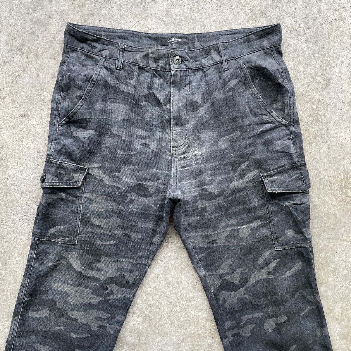 Japanese Brand W34x32💥 Double Focus Japan Faded Multipocket Cargo Pants Size US 34 / EU 50 - 3 Thumbnail