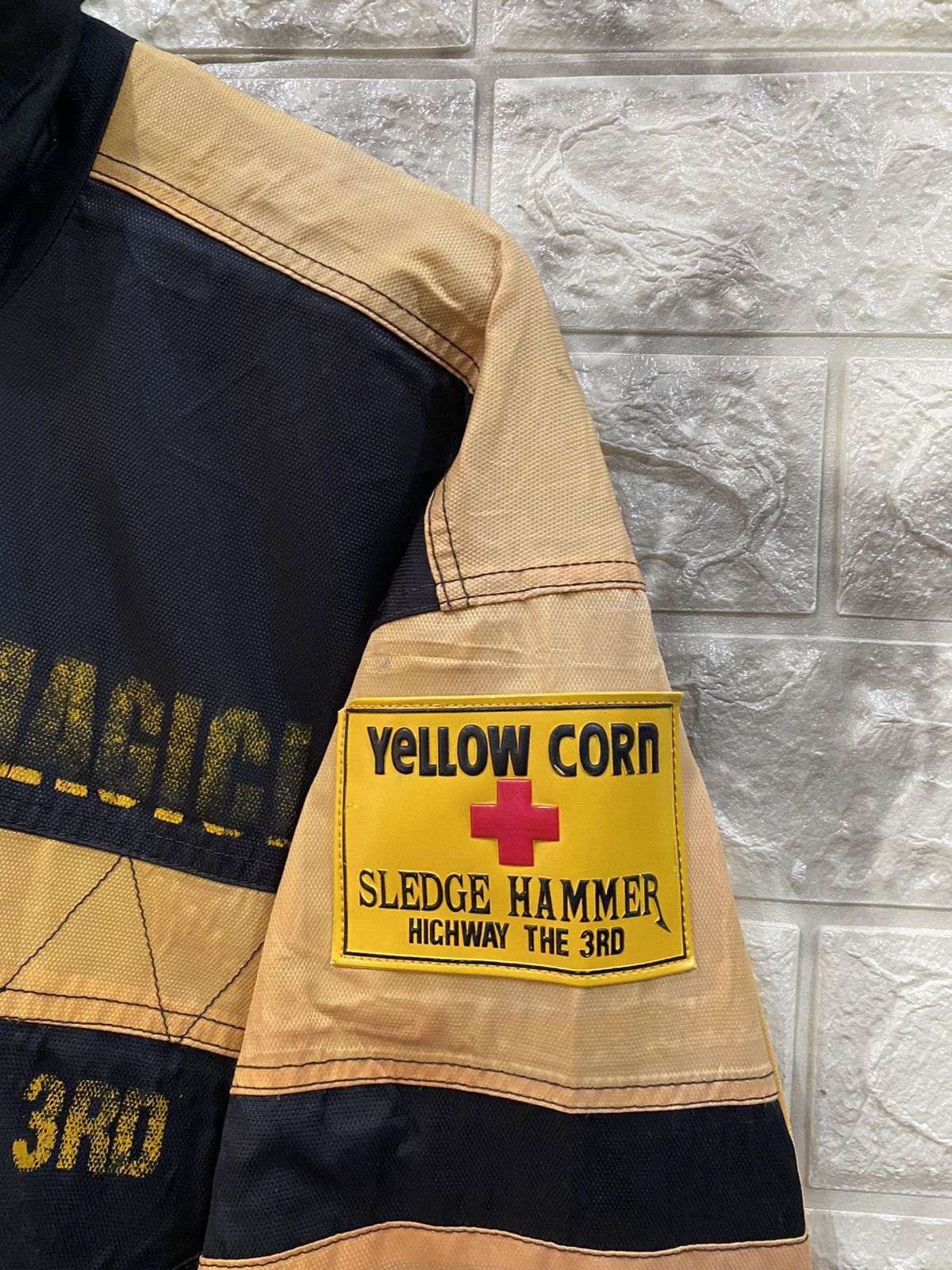 Vintage × YELLOW CORN Vintage Yellow Corn Biker Jacket Size US L / EU 52-54 / 3 - 14 Thumbnail