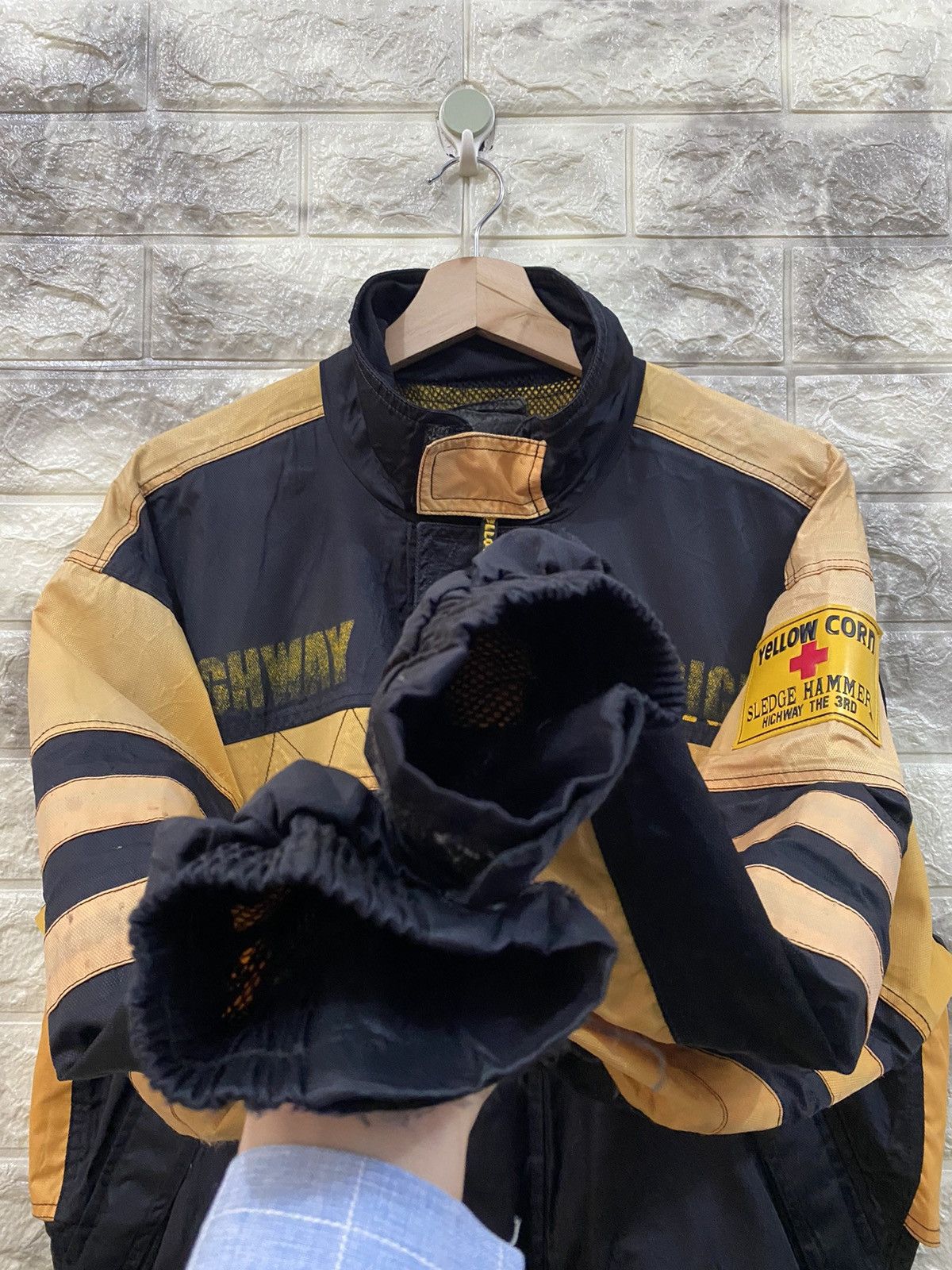 Vintage × YELLOW CORN Vintage Yellow Corn Biker Jacket Size US L / EU 52-54 / 3 - 15 Thumbnail