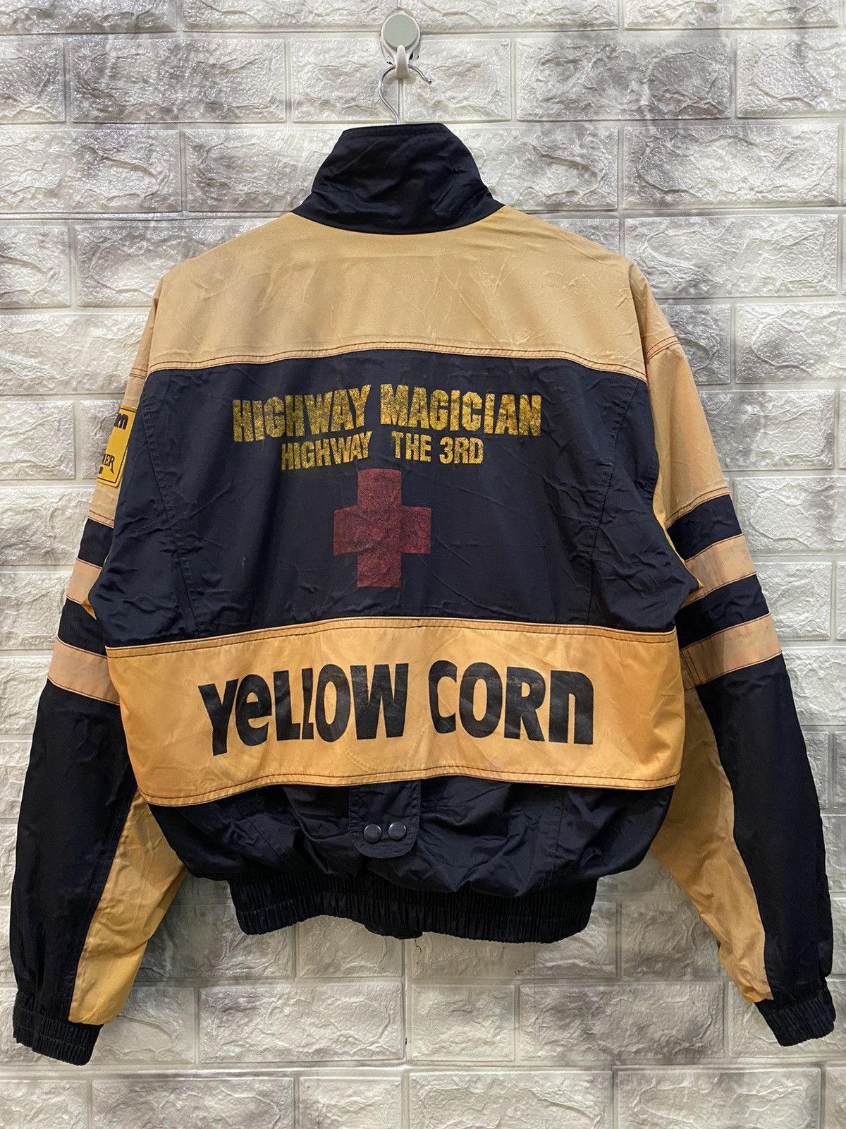Vintage × YELLOW CORN Vintage Yellow Corn Biker Jacket Size US L / EU 52-54 / 3 - 1 Thumbnail