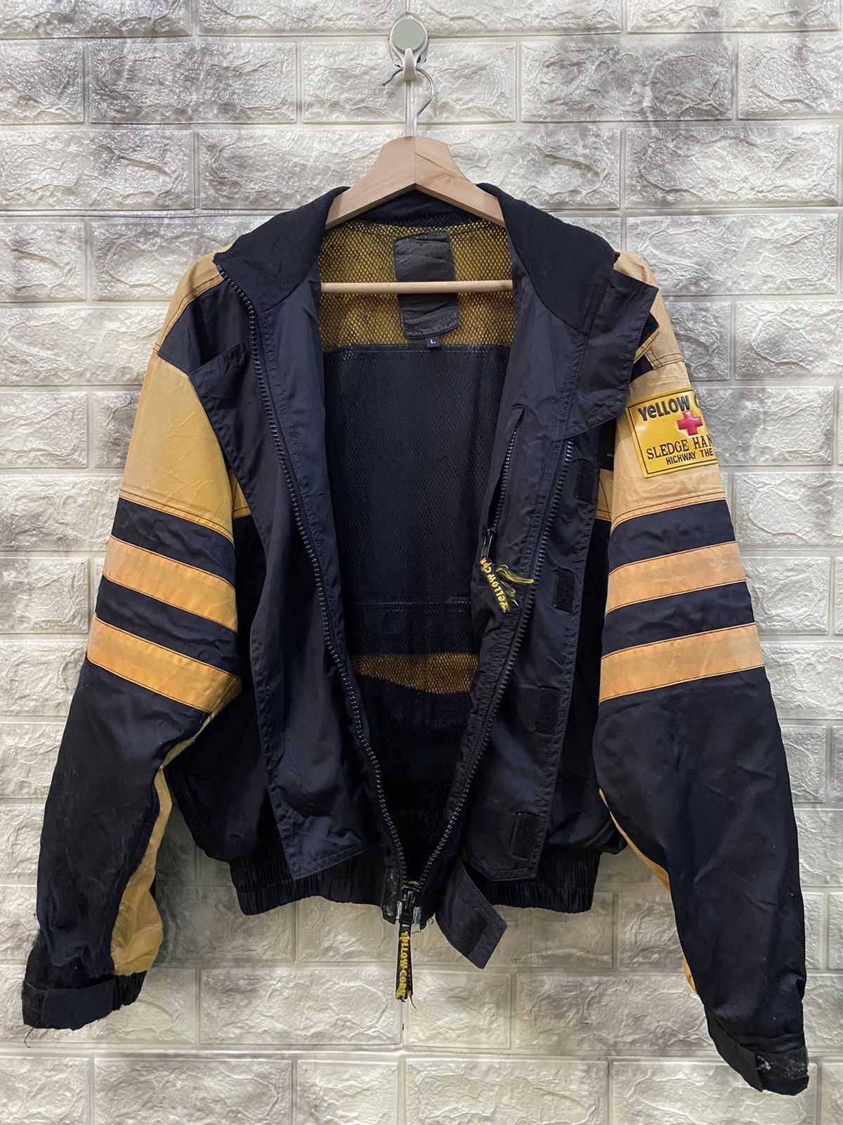 Vintage × YELLOW CORN Vintage Yellow Corn Biker Jacket Size US L / EU 52-54 / 3 - 6 Thumbnail