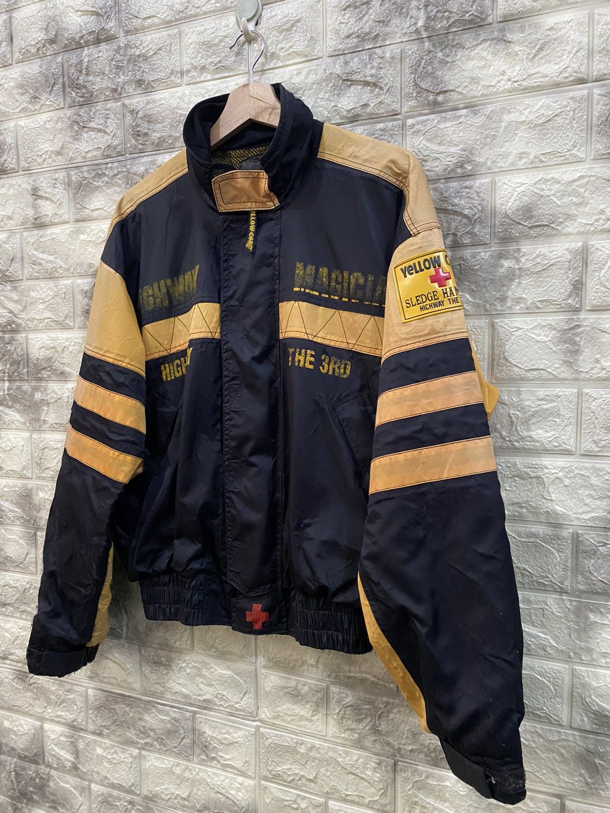Vintage × YELLOW CORN Vintage Yellow Corn Biker Jacket Size US L / EU 52-54 / 3 - 4 Thumbnail