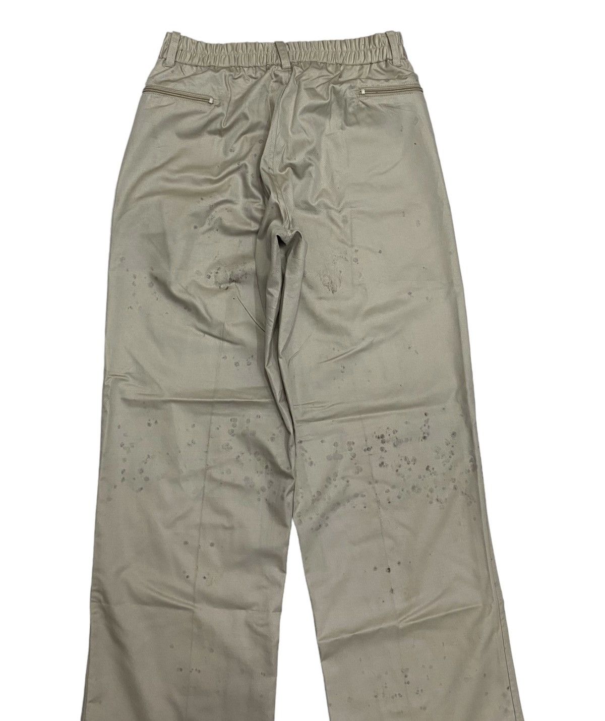 Issey Miyake 🔥VINTAGE 80s SKYLINE THRASHED OIL STAINS PANTS Size US 30 / EU 46 - 7 Thumbnail