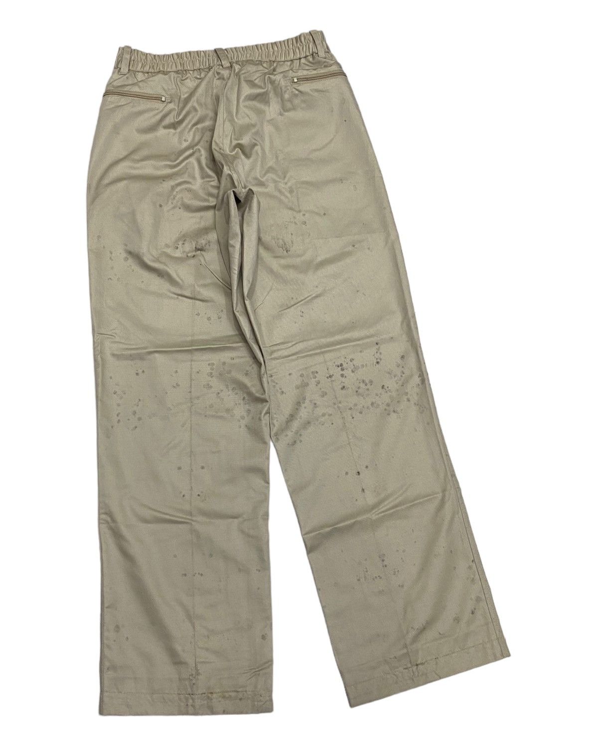 Issey Miyake 🔥VINTAGE 80s SKYLINE THRASHED OIL STAINS PANTS Size US 30 / EU 46 - 4 Thumbnail