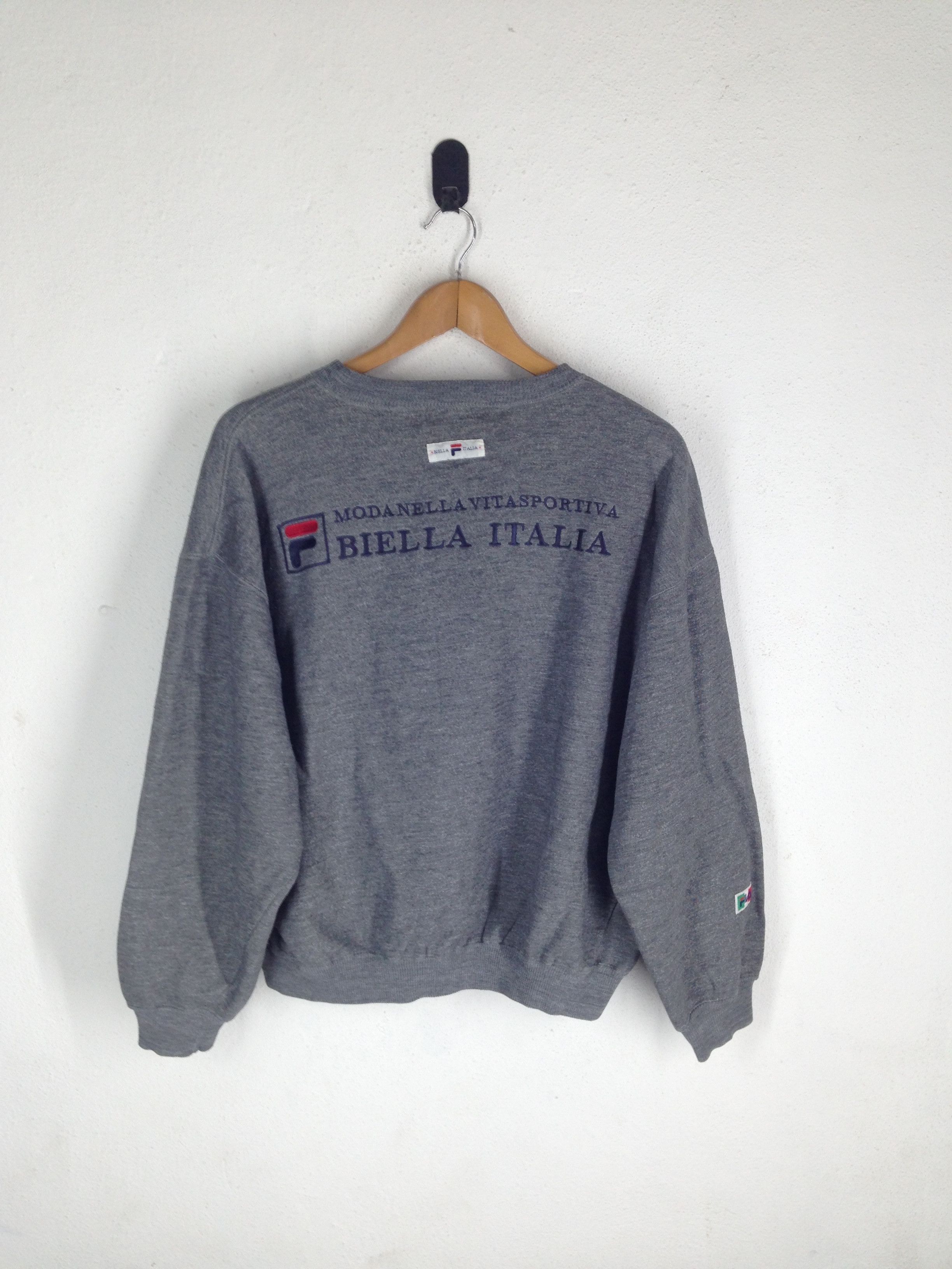 Fila Fila Big Logo Pull Over Sport Sweatshirt Hip Hop Size US XL / EU 56 / 4 - 2 Thumbnail