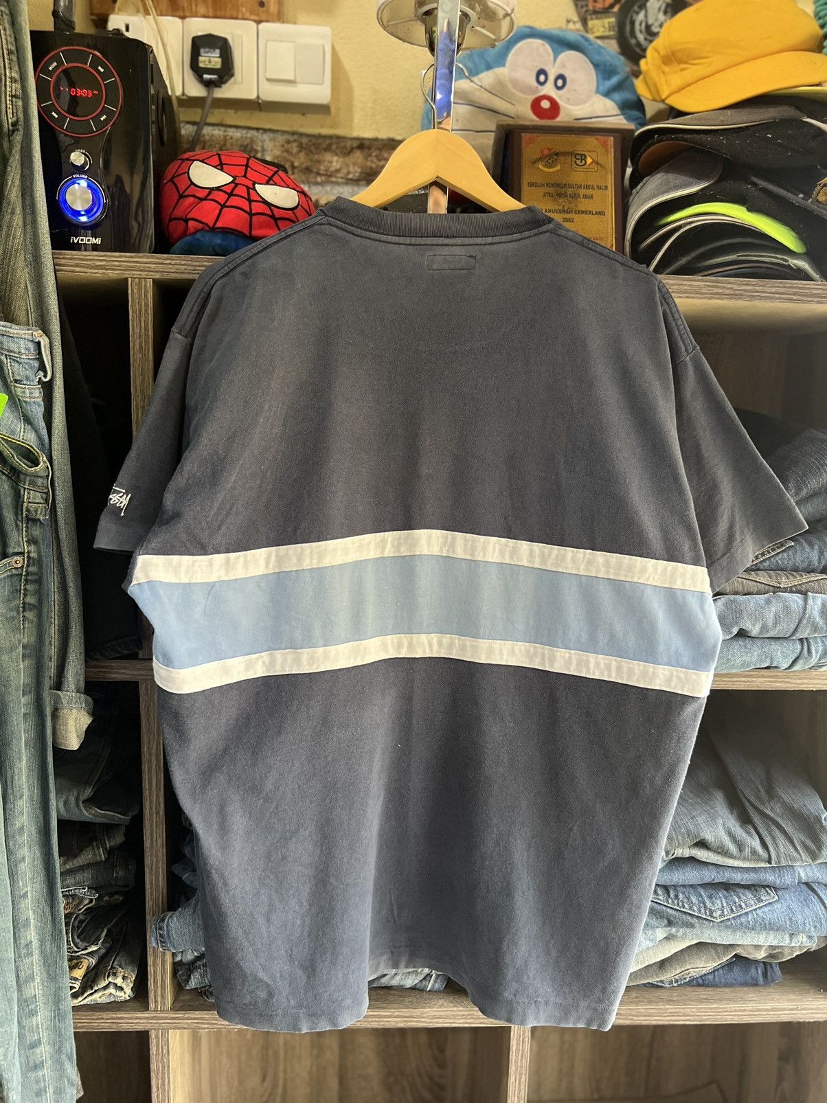 Stussy 🔥Vintage Stussy Centre Stripe Made In Usa Size US XL / EU 56 / 4 - 3 Thumbnail