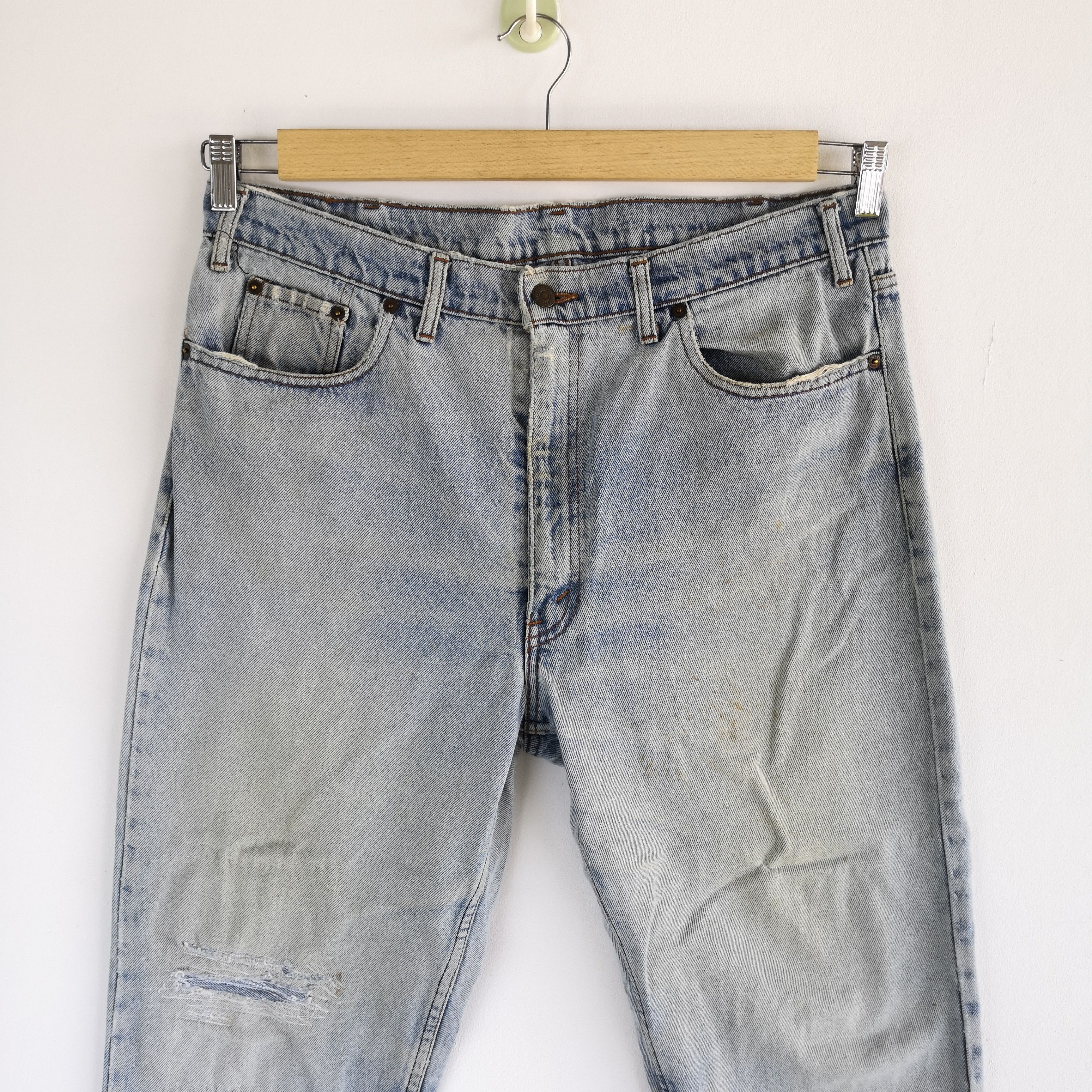 Levi's Vintage Levis Jeans Distressed Levis Light Wash Denim Pants Size US 36 / EU 52 - 3 Thumbnail