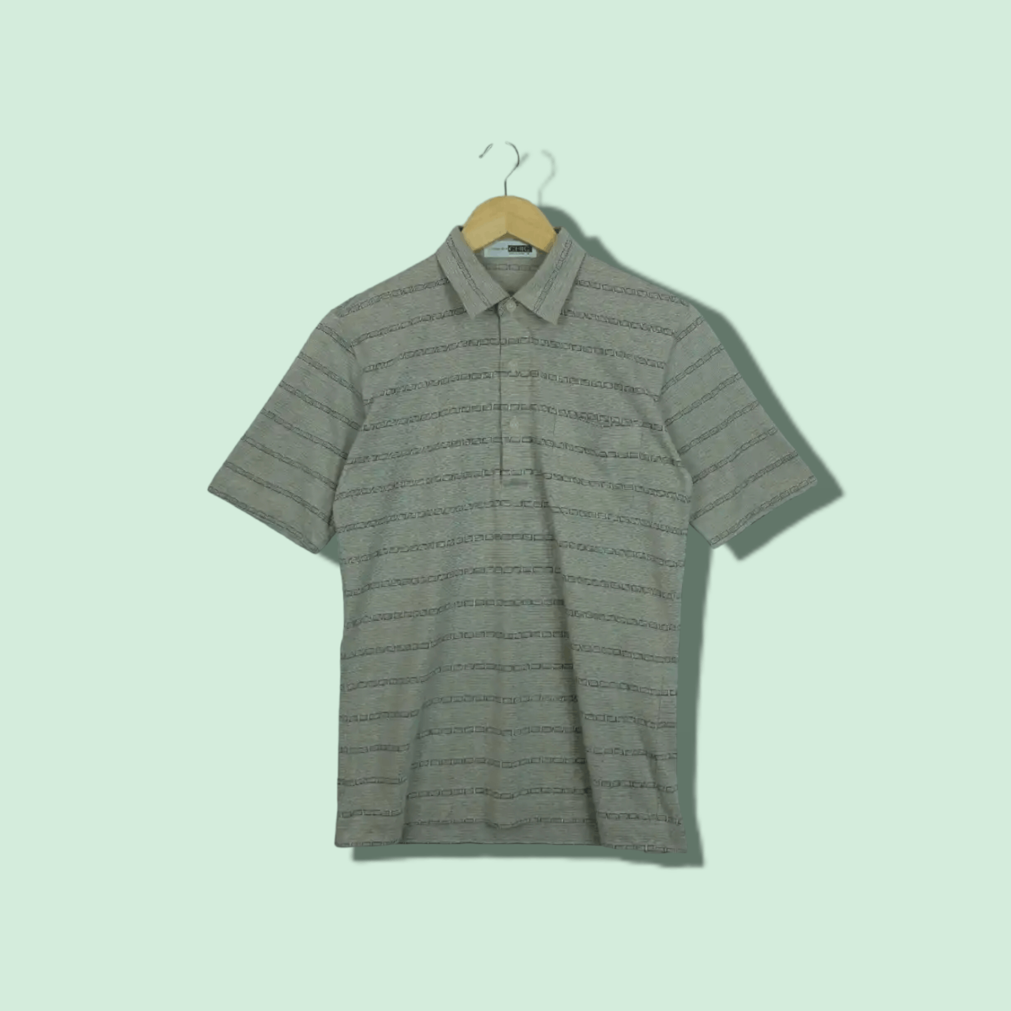 J.Lindeberg Vintage 90's LINDBERGH Chic Brown Striped Polo Shirt Size US M / EU 48-50 / 2 - 1 Thumbnail