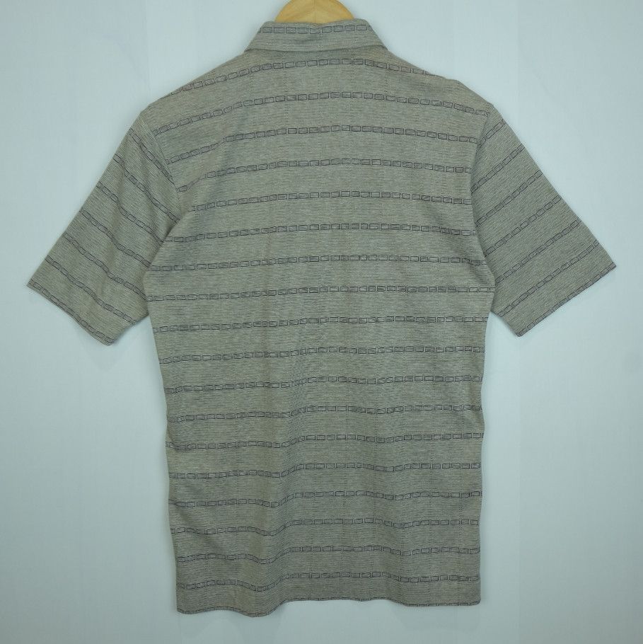 J.Lindeberg Vintage 90's LINDBERGH Chic Brown Striped Polo Shirt Size US M / EU 48-50 / 2 - 4 Thumbnail