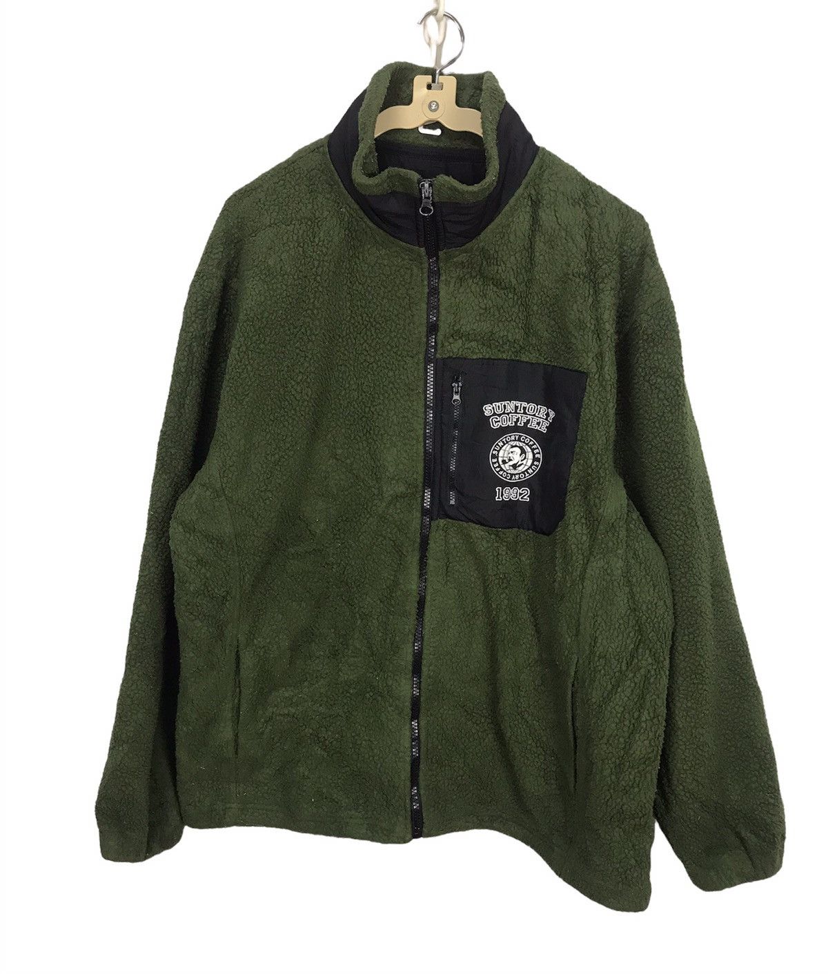 Japanese Brand Suntory coffee boss deep pile Fleece zipper jacket Size US L / EU 52-54 / 3 - 3 Thumbnail
