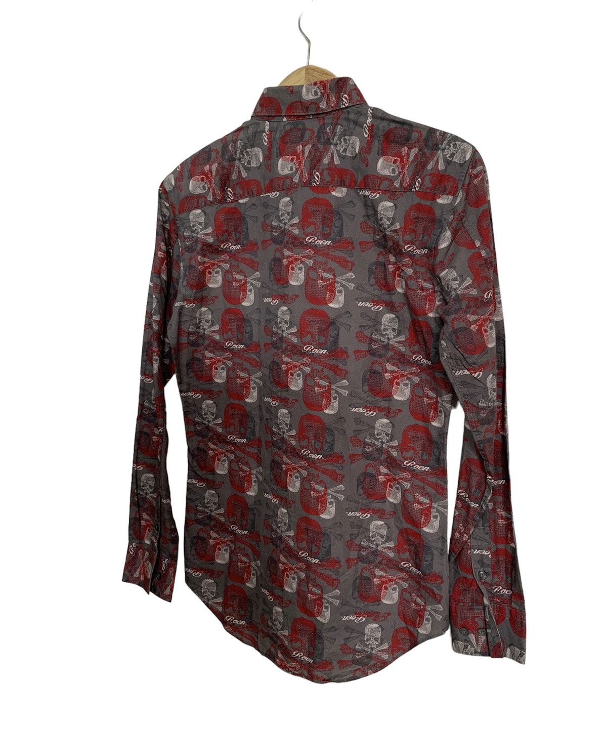 Japanese Brand Roen x semantic design skull cross pattern button up shirt Size US M / EU 48-50 / 2 - 3 Thumbnail