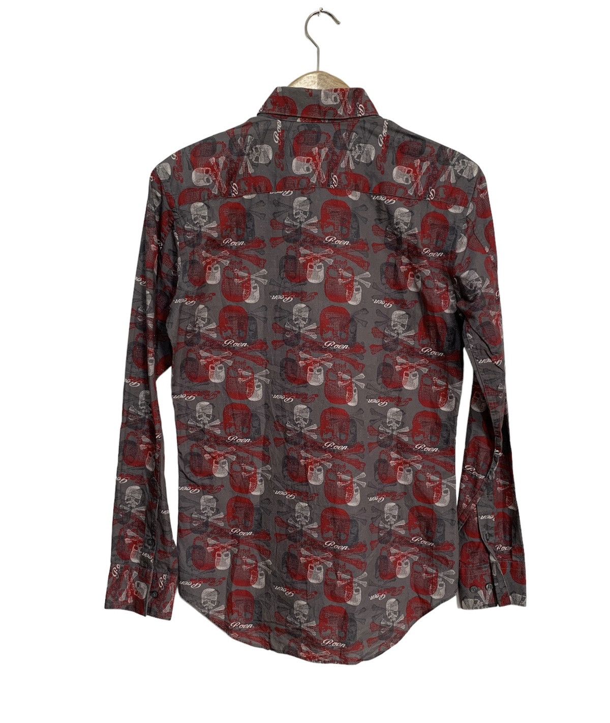 Japanese Brand Roen x semantic design skull cross pattern button up shirt Size US M / EU 48-50 / 2 - 2 Thumbnail