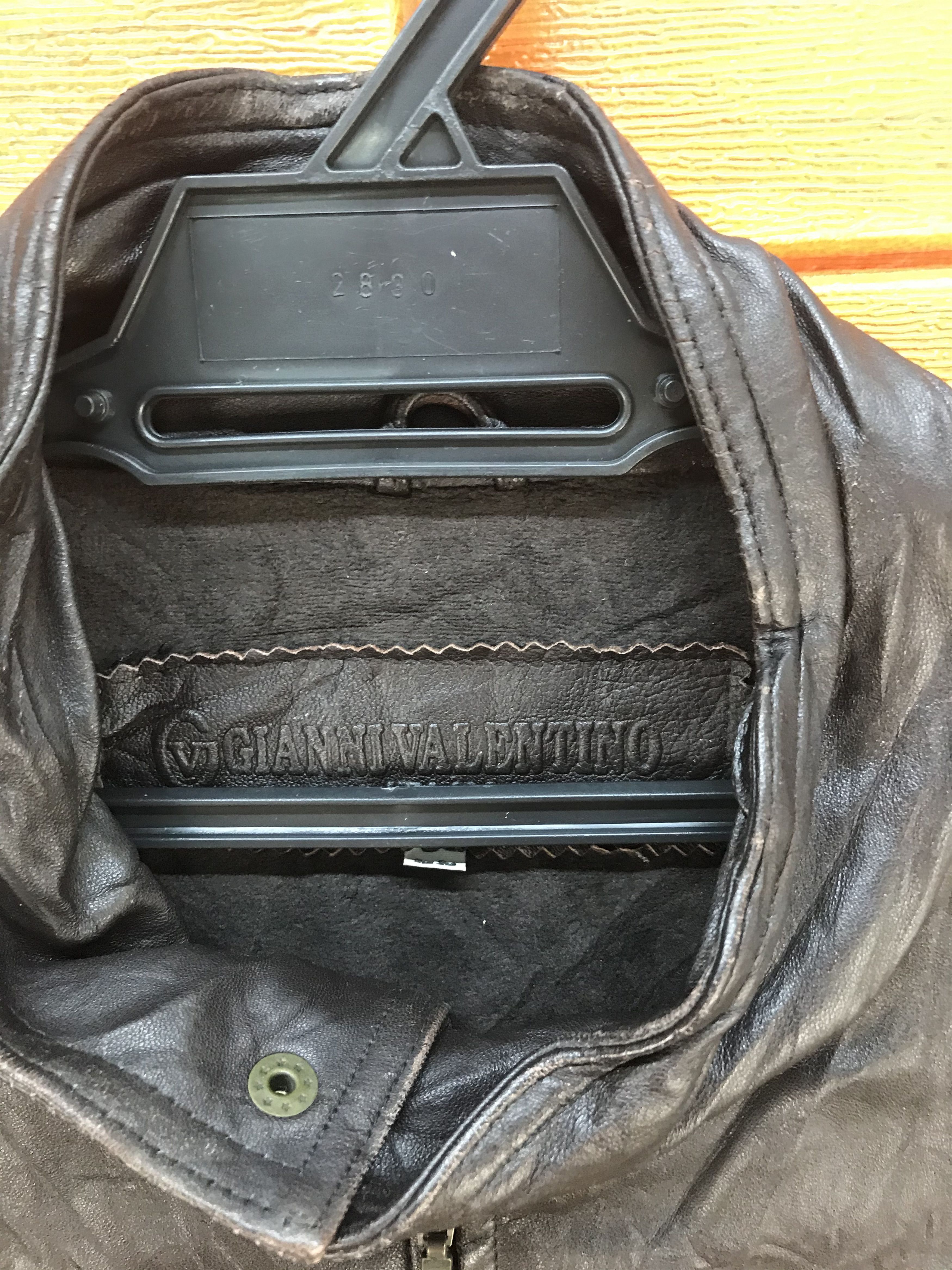 Valentino GIANNI VALENTINO ITALY Sport Leather Jacket Size US L / EU 52-54 / 3 - 8 Thumbnail