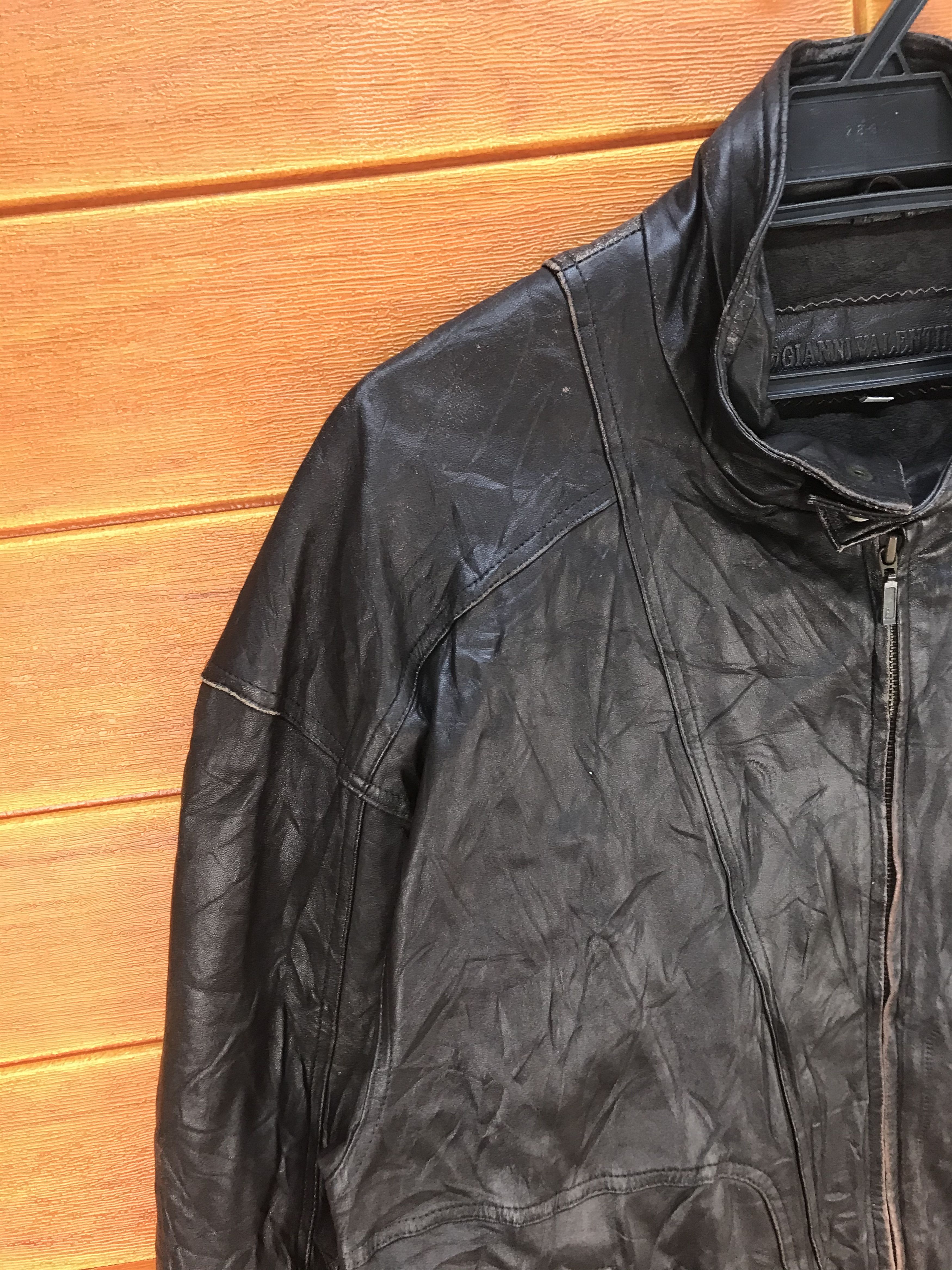 Valentino GIANNI VALENTINO ITALY Sport Leather Jacket Size US L / EU 52-54 / 3 - 4 Thumbnail