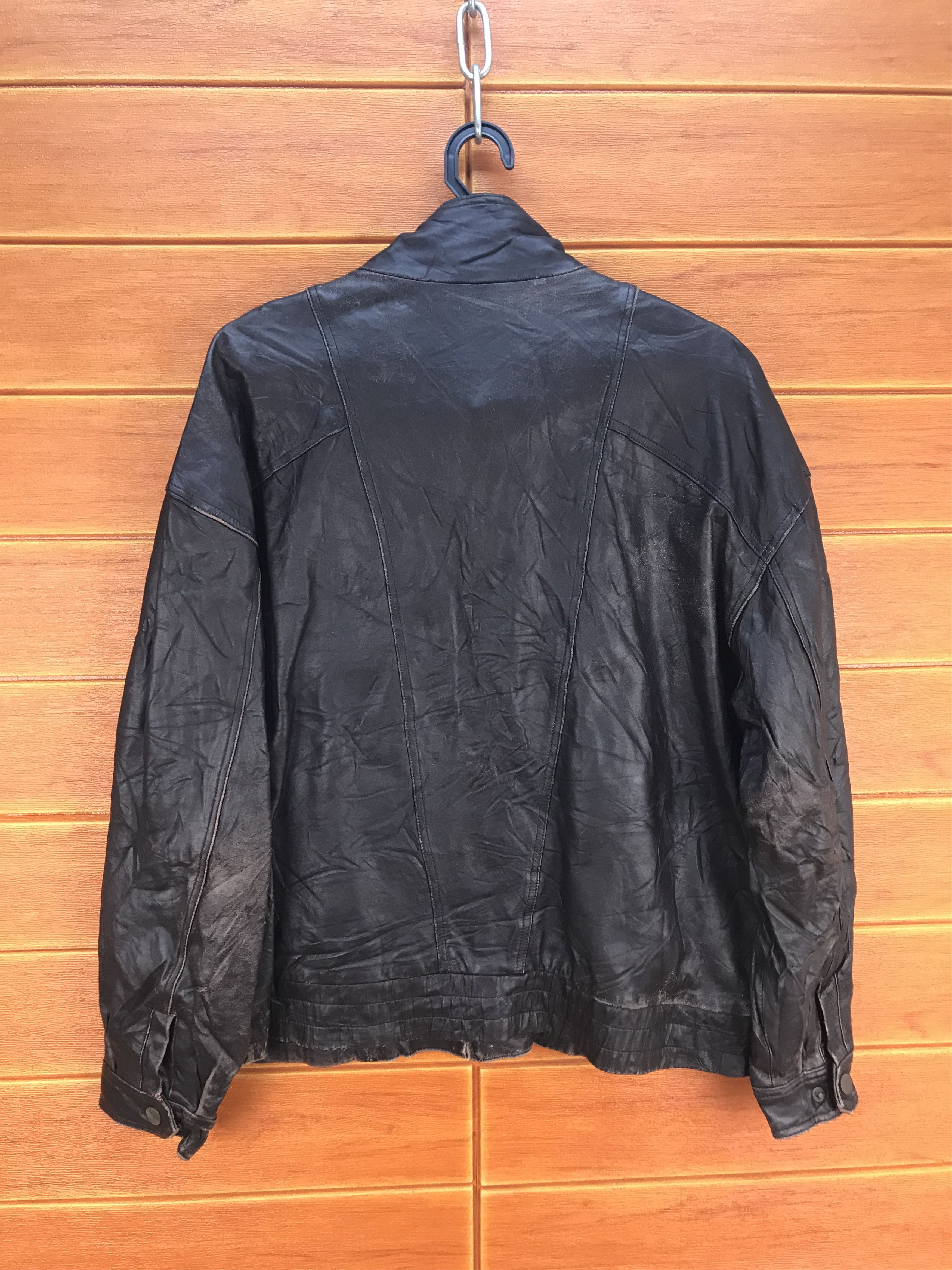 Valentino GIANNI VALENTINO ITALY Sport Leather Jacket Size US L / EU 52-54 / 3 - 9 Thumbnail